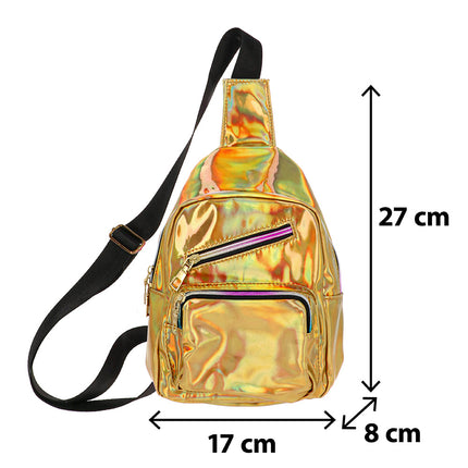 Boland Gouden crossbody tas Holo deluxe (holografisch)