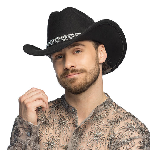 Boland Hoed cowboy Jamie zwart