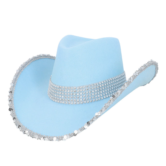 Boland Hoed cowboy Spark lichtblauw