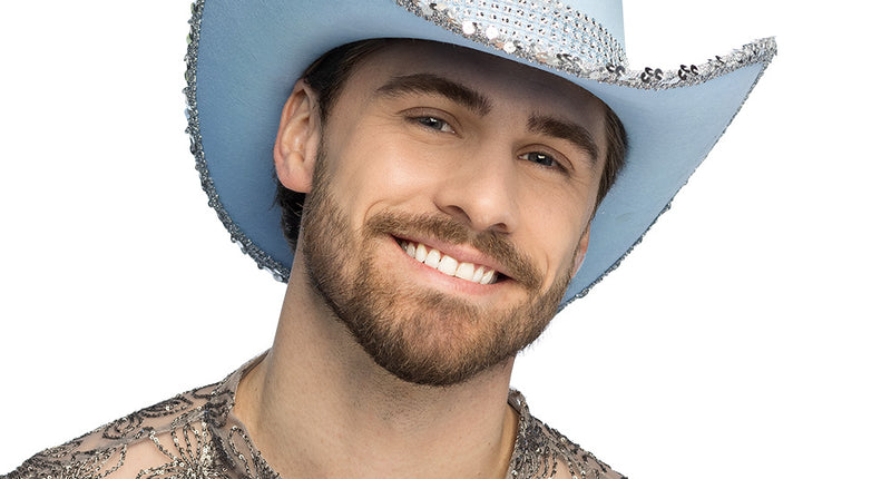 Boland Hoed cowboy Spark lichtblauw