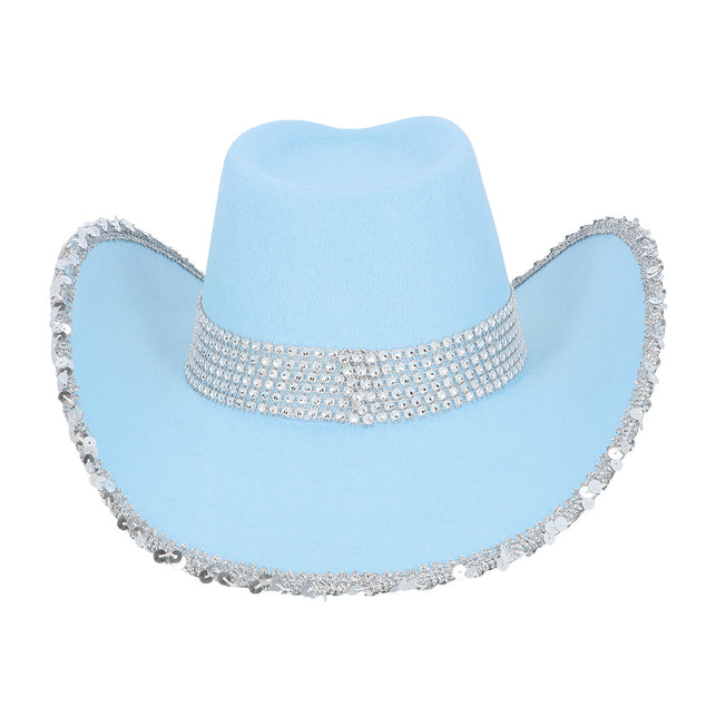 Boland Hoed cowboy Spark lichtblauw