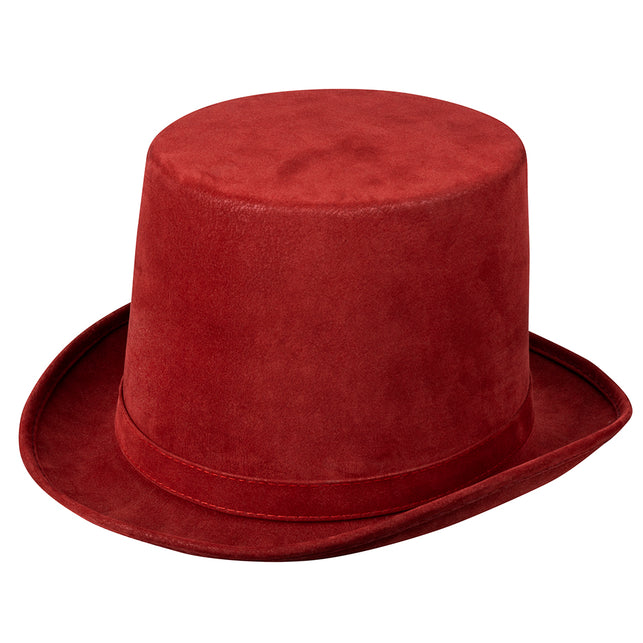 Boland Hoge hoed rood deluxe bordeaux