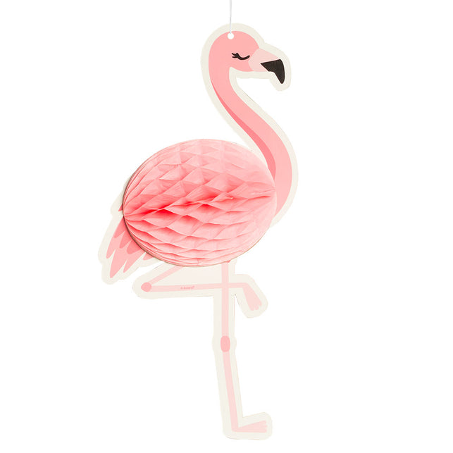 Boland Honingraatdecoratie Flamingo