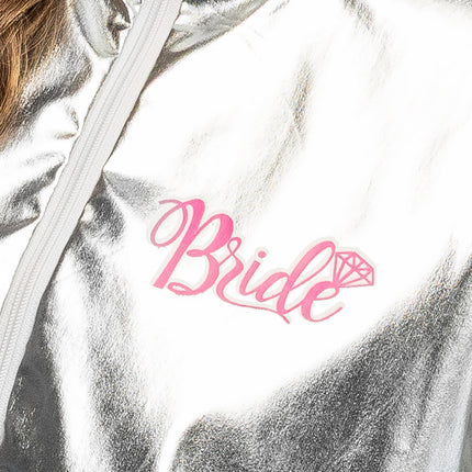 Boland Jasje 'Bride' zilver met pailletten