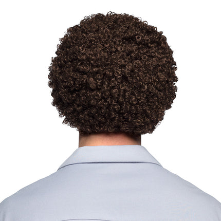 Boland Krullen pruik Ricardo donkerbruin