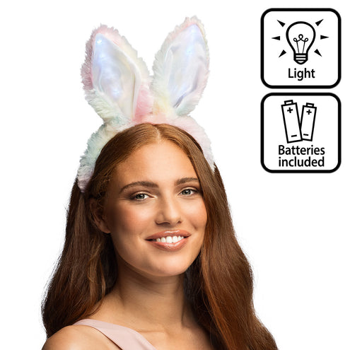 Boland LED diadeem konijnenoren Bunny