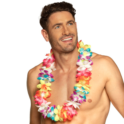 Boland LED hawaïkrans Zomerflits met lampjes