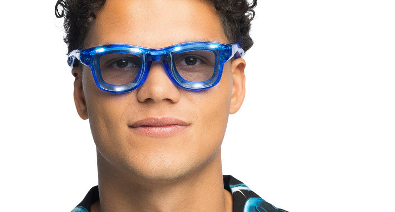 Boland LED partybril Blink blauw