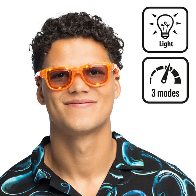 Boland LED partybril Blink oranje