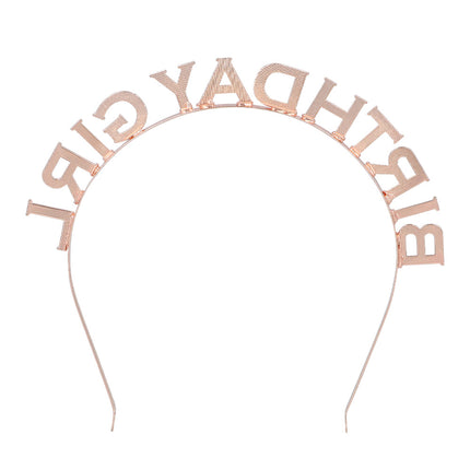 Boland Metalen diadeem 'Birthday girl'