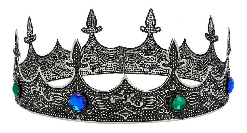 Boland Metalen kroon Royalty zilver koning