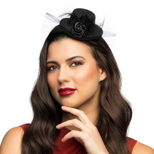 Boland Mini hoedje Nicolette zwart