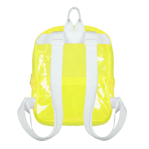 Boland Neongeel transparante rugzak Clarity (festival)