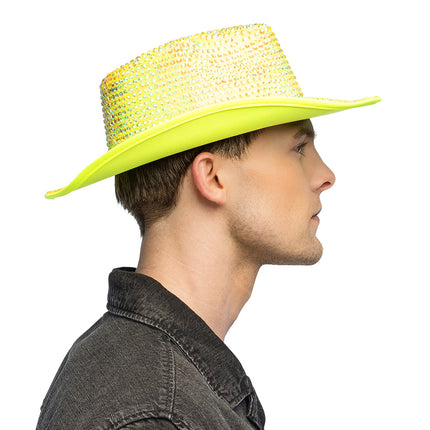 Boland Neongele cowboyhoed Aurora (UV western hoed)