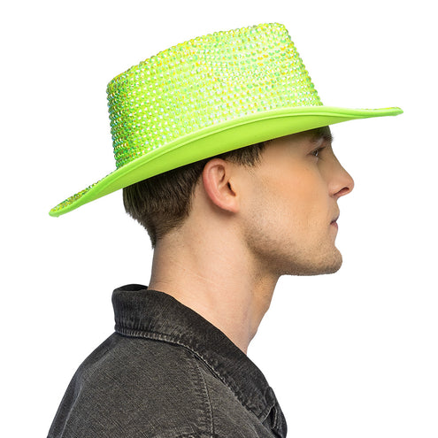 Boland Neongroene cowboyhoed Aurora (UV western hoed)