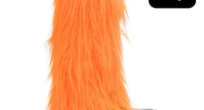 Boland Neonoranje beenwarmers Rave dames (UV, eenheidsmaat)