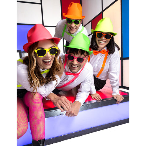 Boland Neonroze partybril Pop (UV festival bril)