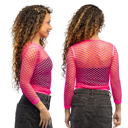 Boland Neonroze visnet shirt Temptation dames (UV, M / L/XL)