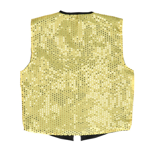 Boland Pailletten vest met strik Set Spangles goud