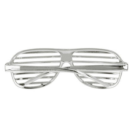 Boland Partybril Omnia zilveren luikjes