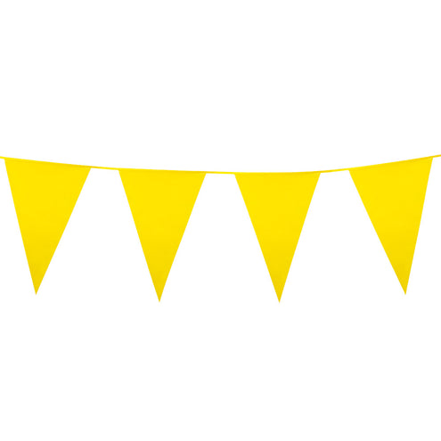 Boland PE reuzenvlaggenlijn geel