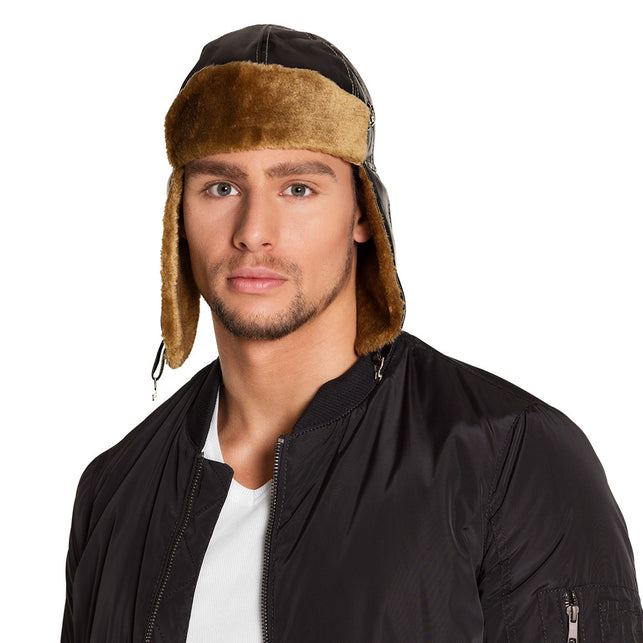 Boland Piloten muts retro vliegenier Erick