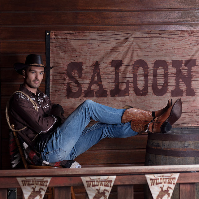Boland Polyester vlag Wild West 'Saloon'