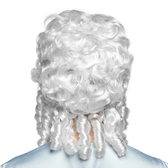 Boland Pruik Barok vrouw wit met krullen