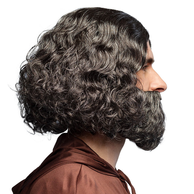 Boland Pruik Joseph grijs met baard