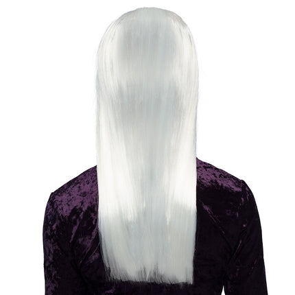 Boland Pruik lang haar wit Heks