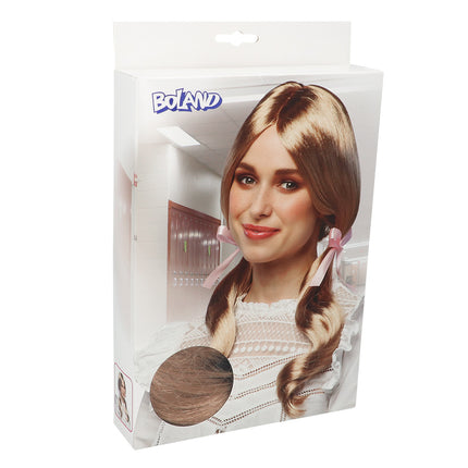Boland Pruik Schoolmeisje strawberry blond