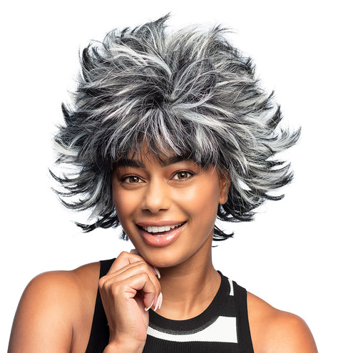 Boland Pruik Wild Wanda zwart grijs