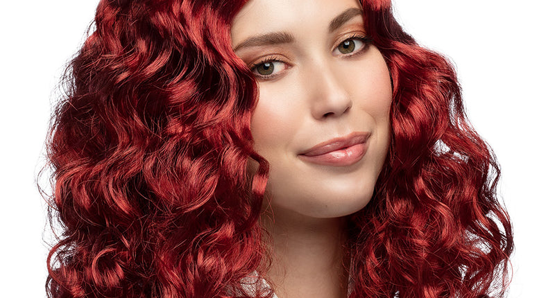 Boland Rode krul pruik Celeste