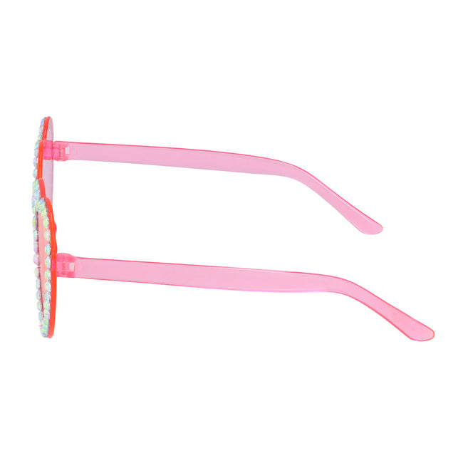 Boland Roze hartjes partybril Diamond heart