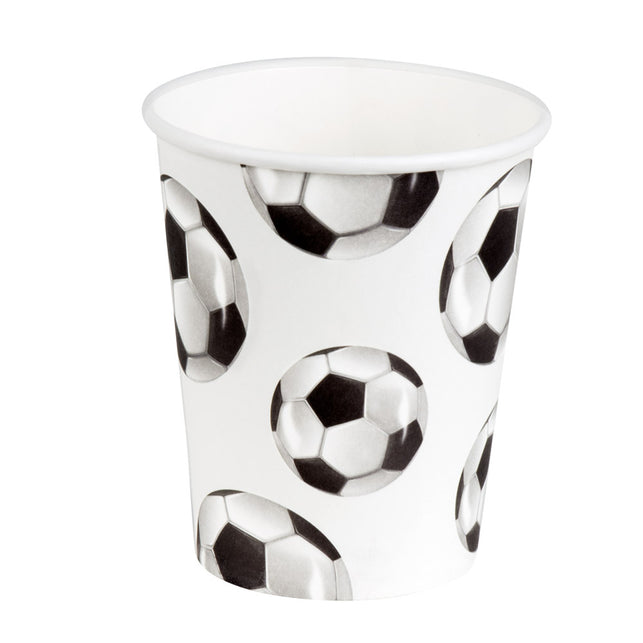 Boland Set 10 papieren bekertjes Voetbal