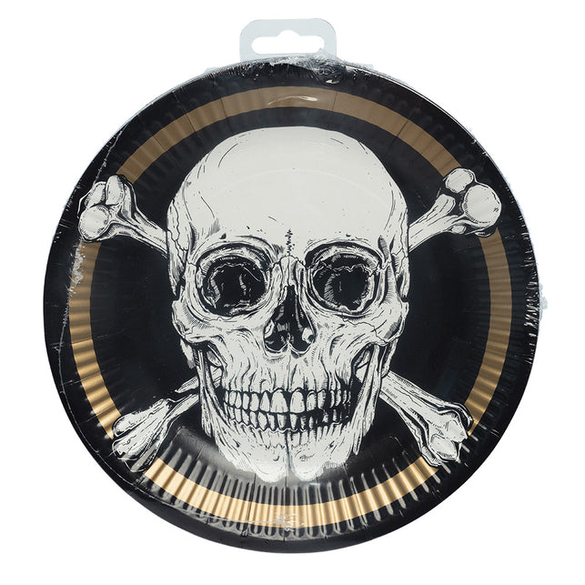Boland Set 10 papieren bordjes Piraten