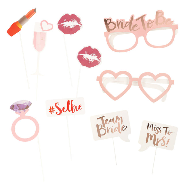 Boland Set 10 photo props Bride to be