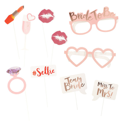 Boland Set 10 photo props Bride to be