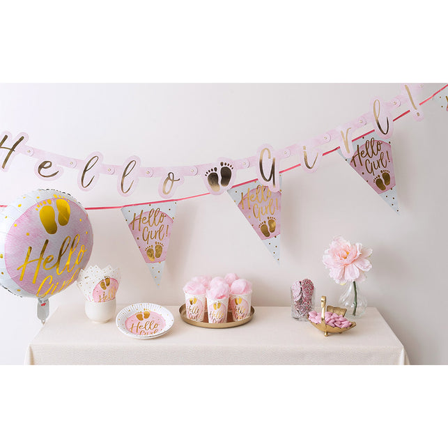 Boland Set 20 papieren servetten 'Hello girl!'