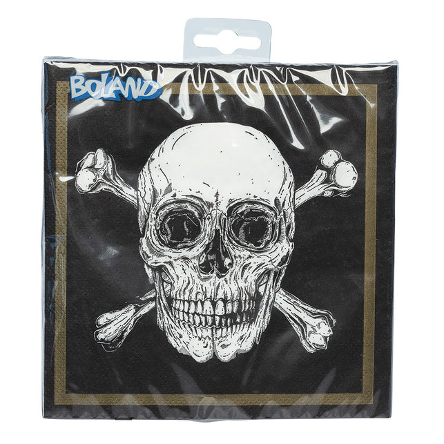 Boland Set 20 papieren servetten Piraten