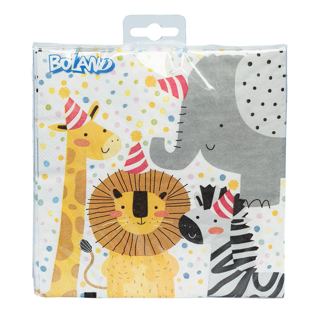 Boland Set 20 papieren servetten Safari