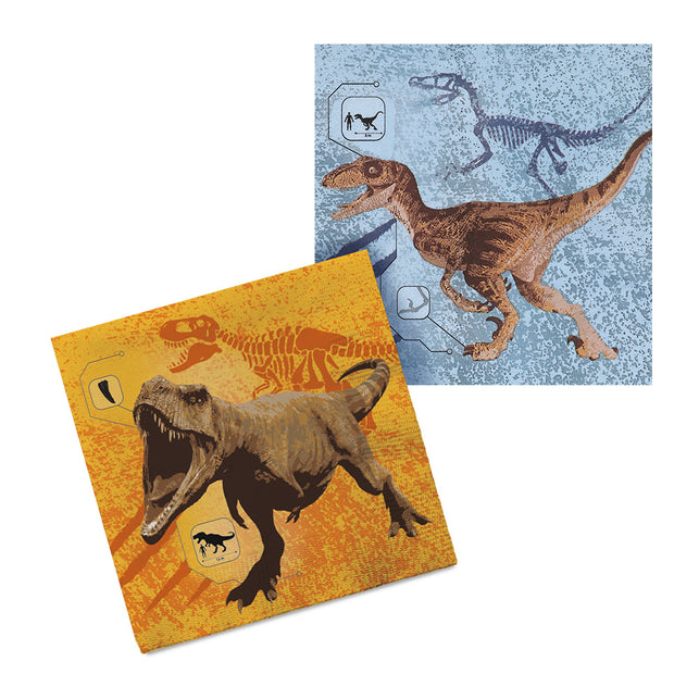 Boland Set 20 papieren servetten T-rex