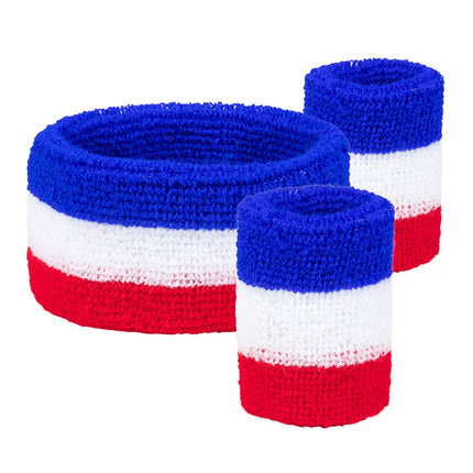 Boland Set 3 zweetbandjes Frankrijk
