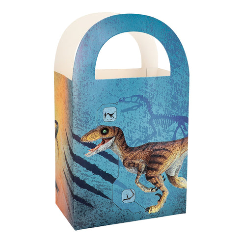 Boland Set 4 papieren feestzakjes T-rex