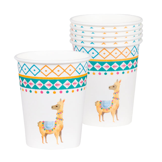 Boland Set 6 papieren bekertjes Lama