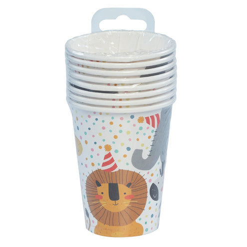 Boland Set 8 papieren bekertjes Safari