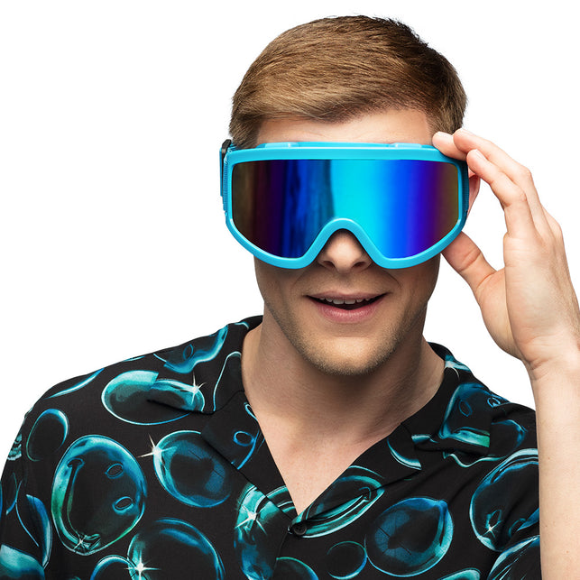 Boland Skibril neon blauw unisex