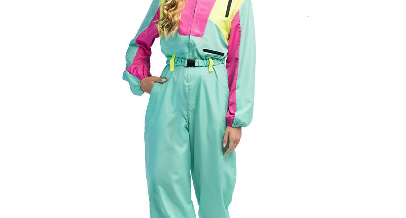 Boland Skipak Snow Blizzard Babe - Groen Retro Skipak Dames | Jaren 80 Foute Kleding