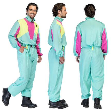 Boland Skipak Snow Blizzard Dude - Groen Retro Skipak Heren | Jaren 80 Foute Kleding