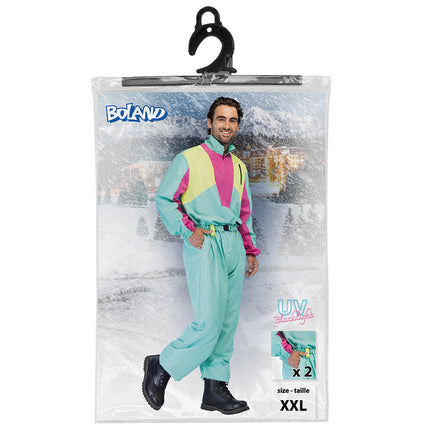 Boland Skipak Snow Blizzard Dude - Groen Retro Skipak Heren | Jaren 80 Foute Kleding